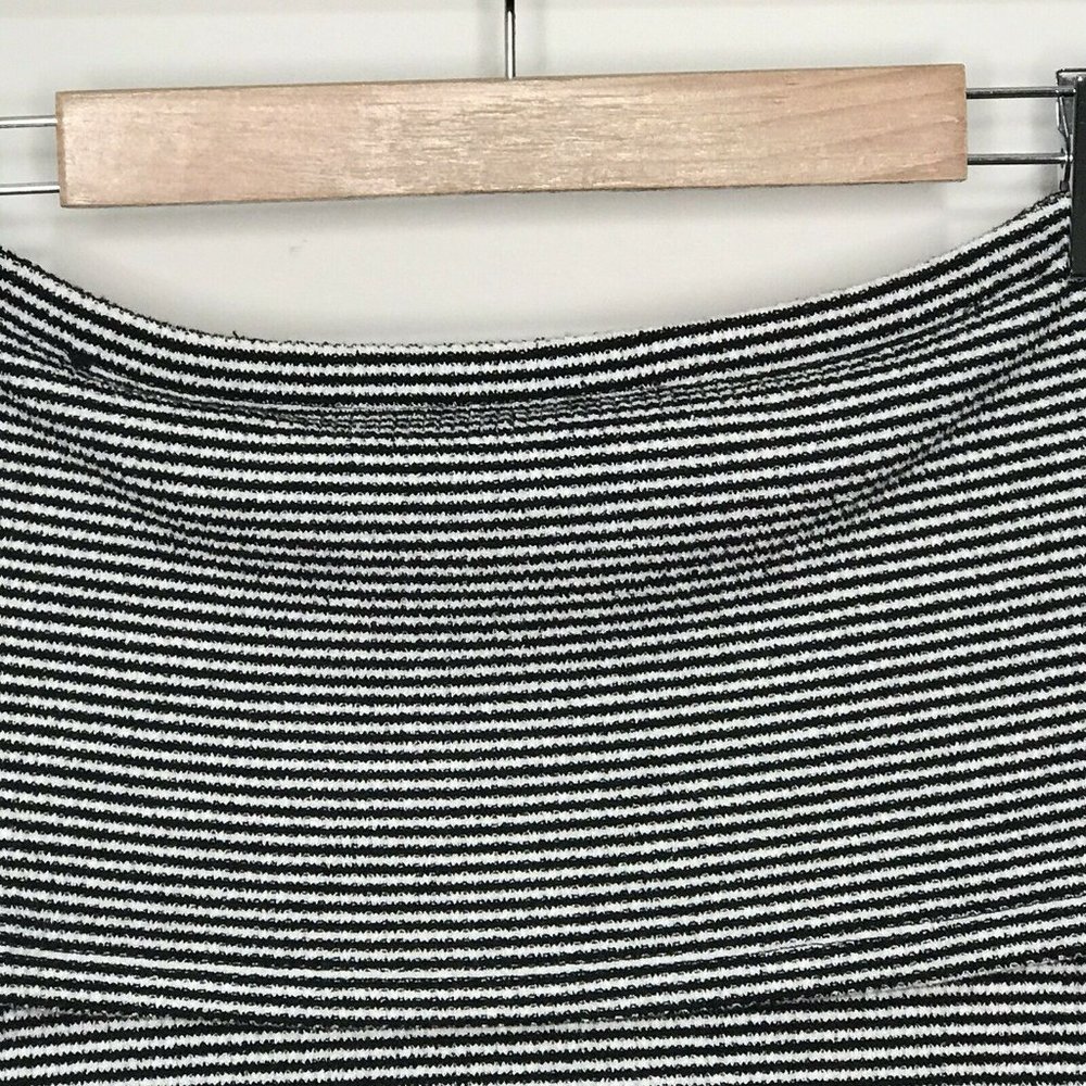 Witchery Black Striped Off Shoulder Knit Top S - Picture 5 of 13